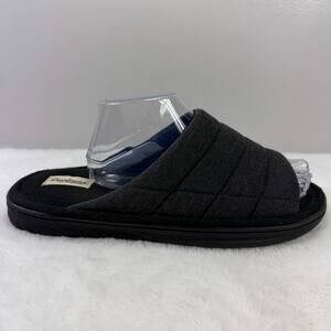 Dearfoams Men’s Cozy Comfort Knit Slip-On Gel-Infused Slippers Size 11-12